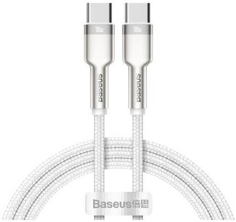 Kabel Baseus Cafule Series USB-C/USB-C 100W 2m bílý