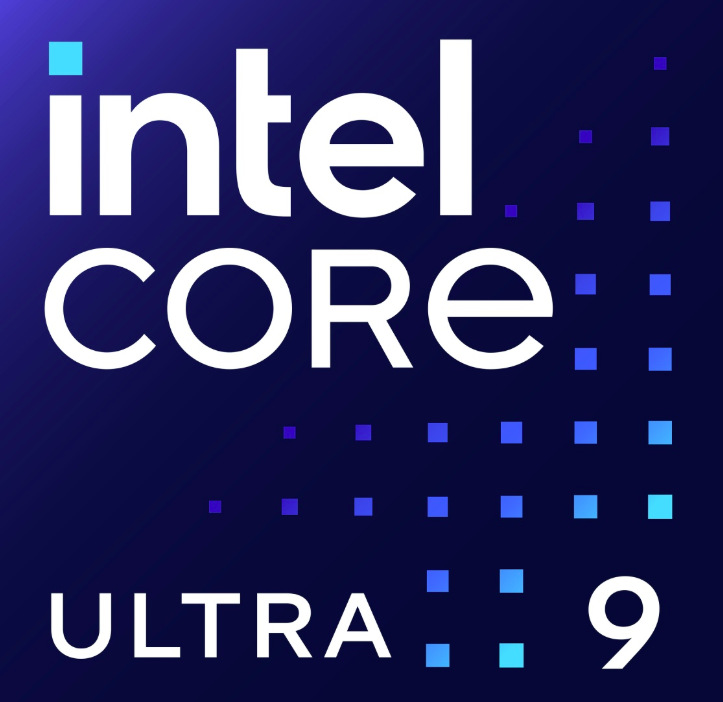 Logo procesoru Intel Core Ultra 9 použitého v notebooku Asus ROG Strix G18