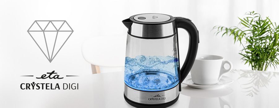 Rychlovarná konvice ETA Crystela Digi 7153 90000 černá/sklo