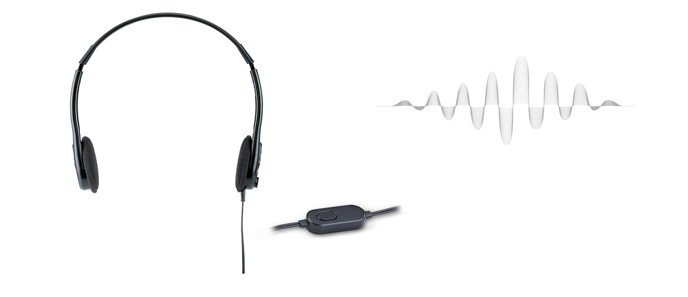Headset Genius HS-M200C černý Headset Genius HS-M200C černý