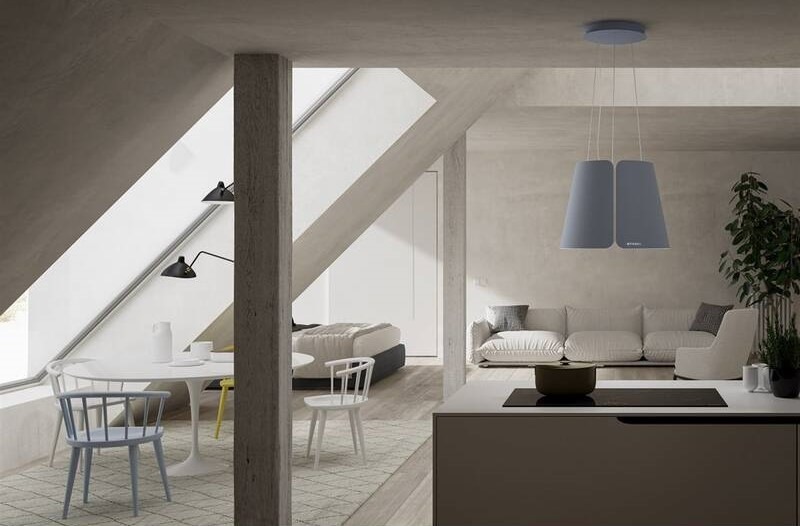 Odsavač par Faber BEAT DB MATT F45 šedý/modrý