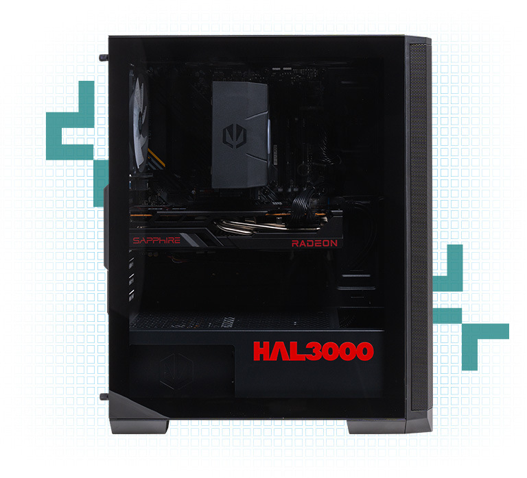 Herní počítač HAL3000 Online Gamer černý HAL3000 Online Gamer RX 6700XT (HALPCHS2678)
