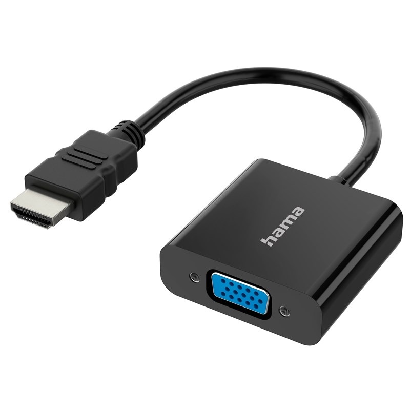 Redukce Hama HDMI/VGA, Full HD černá