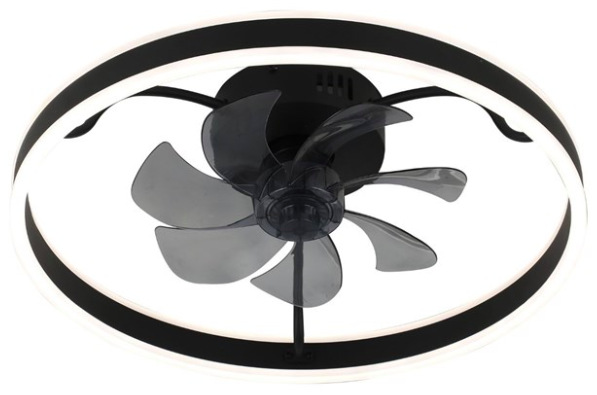 Stropní svítidlo Rabalux Fanfy, s ventilátorem - černé
