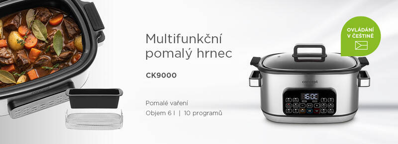 Multifunkční hrnec Concept CK9000, 6 l nerez