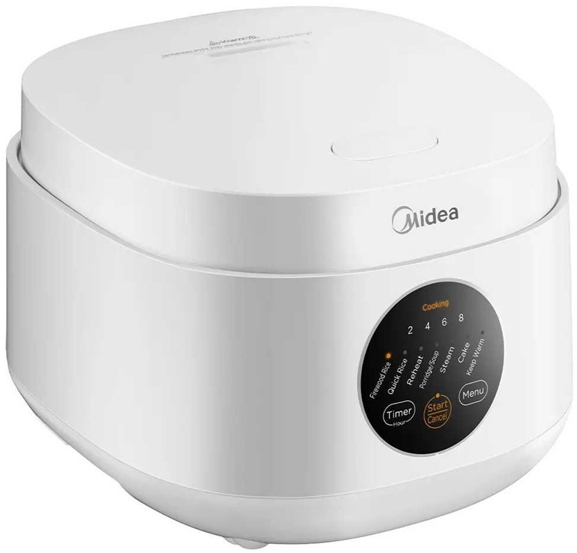Boční pohled na rýžovar Midea MRD321BBMWH