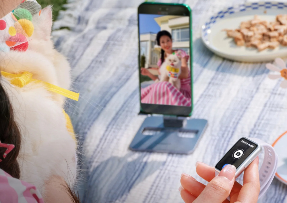 Huawei Band 11 může fungovat také jako dálková spoušť fotoaparátu