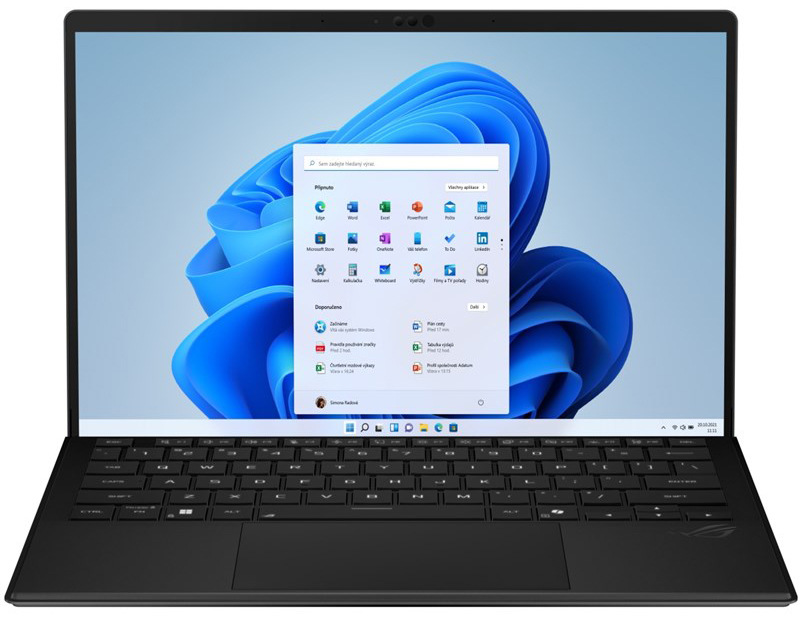 Výkonný herní notebook Asus ROG Flow Z13, černá barva