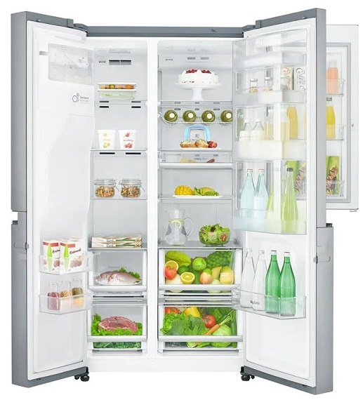 Americká lednice LG GSJ960PZBZ stříbrná