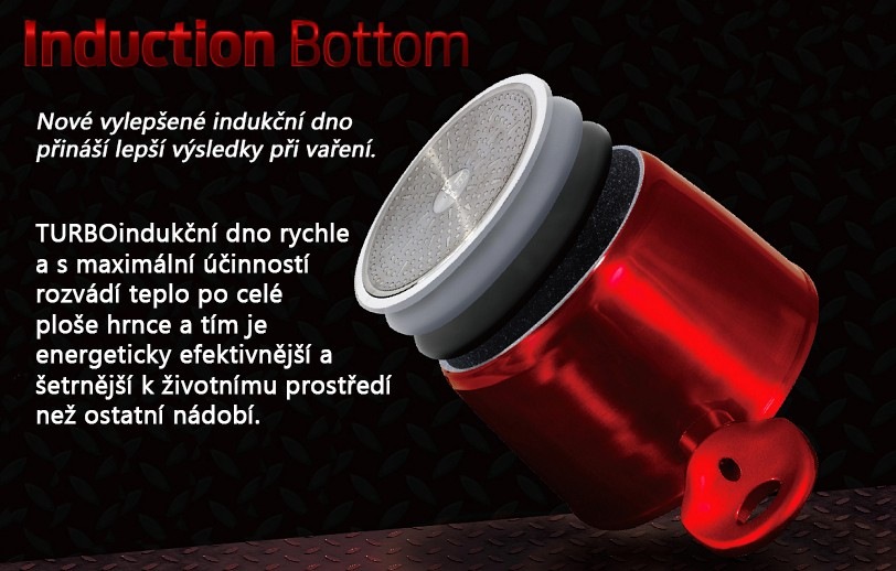 Sada hrnců Berlinger Haus Burgundy Metallic Line, 15 dílů, TURBO indukční dno