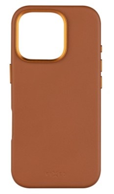 Kryt na mobil FIXED MagLeather s podporou MagSafe na Apple iPhone 16 Pro hnědý