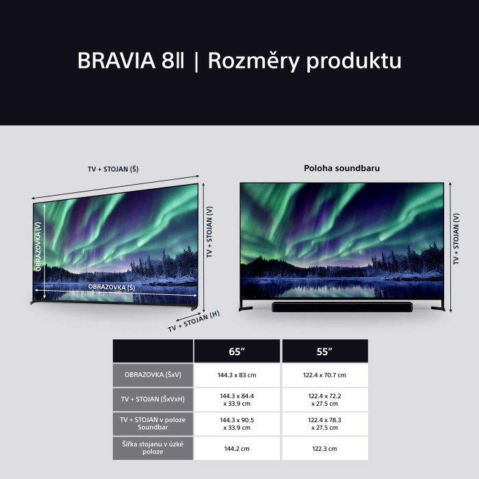 Televize Sony Bravia 8 MII 65"