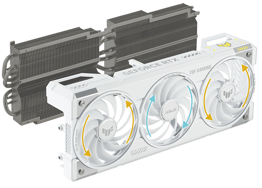 Grafická karta Asus GeForce RTX 5070 Ti TUF Gaming 16GB OC White bílá