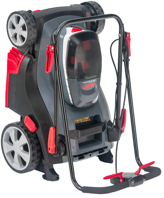 Sekačka AL-KO Comfort 38.2 Li 18V ve složeném stavu pro úsporu místa při skladování