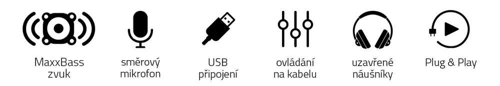 Headset Niceboy VOICE Intercom černý