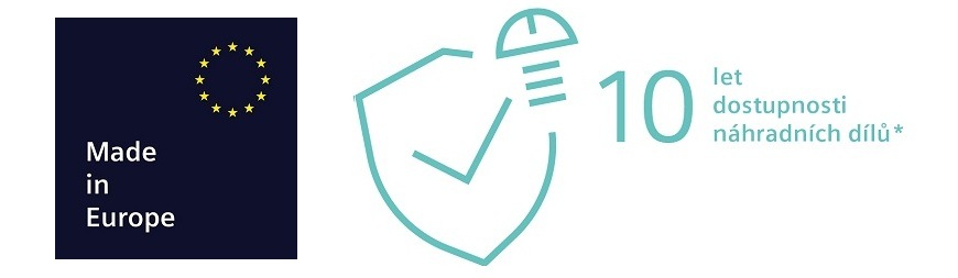 Automatický kávovar Siemens EQ700 Classic TP715R01 černý/šedý Logo pro kávovary Siemens: vyrobeno v Evropě, 10 let dostupnost náhradních dílů