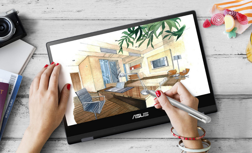 Notebook Asus VivoBook TP412FA-EC289T modrý Notebook Asus VivoBook TP412FA-EC289T modrý