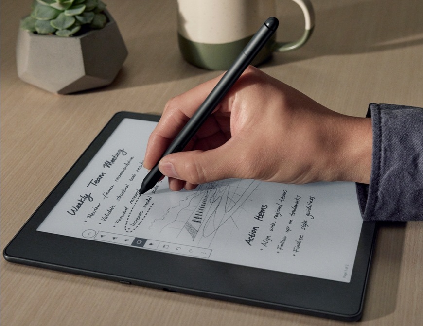 Amazon Kindle Scribe 2022 16 GB + standardní pero (B09BS5XWNS), šedá