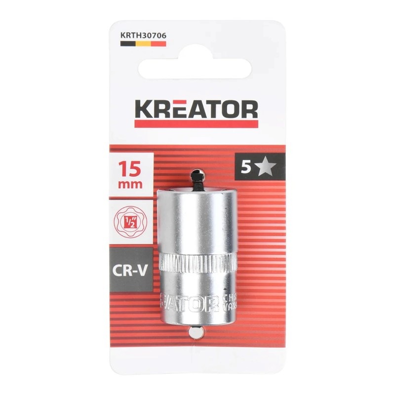 Nástrčná hlavice Kreator KRTH30706 1/2" 15mm