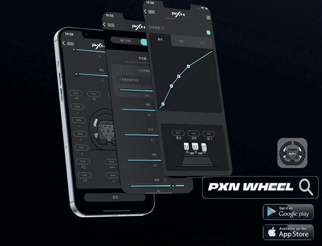 PXN V99 Bundle umožňuje doladění nastavení skrze mobilní aplikaci