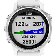 Chytré hodinky Garmin fenix6S Glass stříbrné/bílé