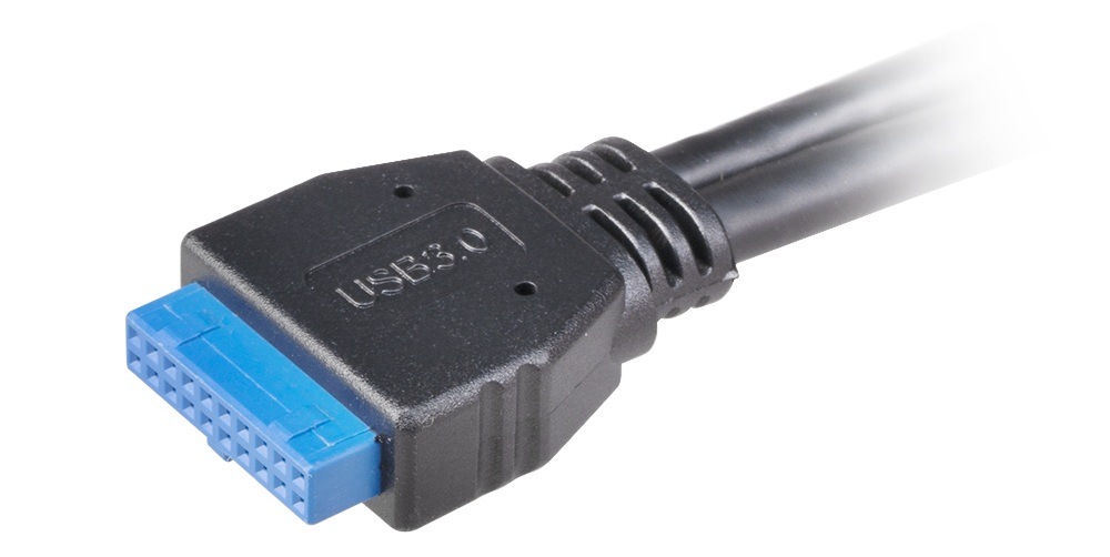 AKASA USB3.1 Gen2 internal adapter cable & dual Gen1 Type-A Ports podporuje přenosové rychlosti až 10 Gb/s