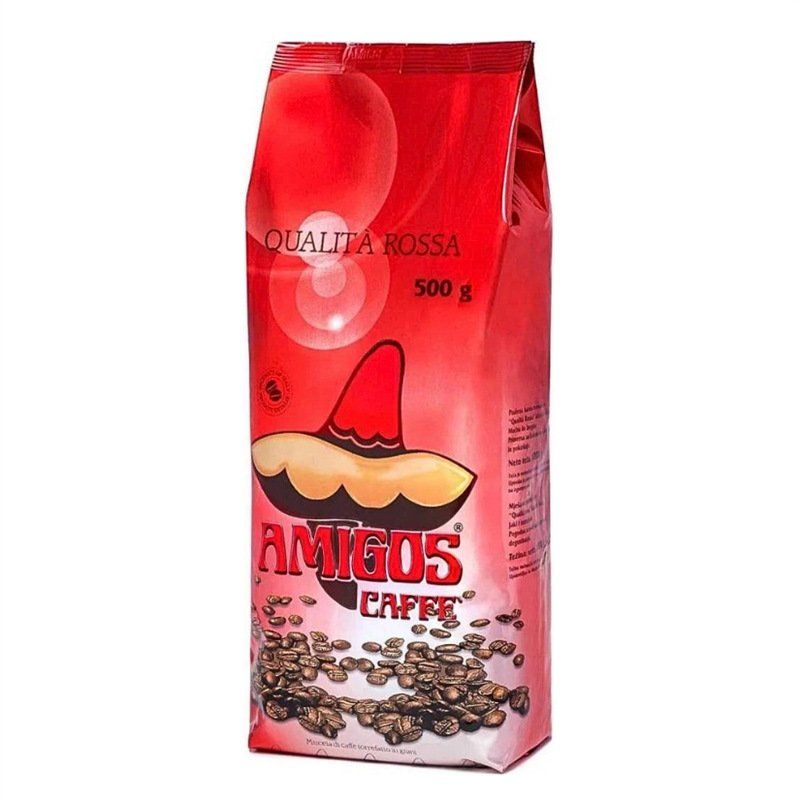 Káva zrnková Amigos Caffe Qualitá Rossa 0,5 kg