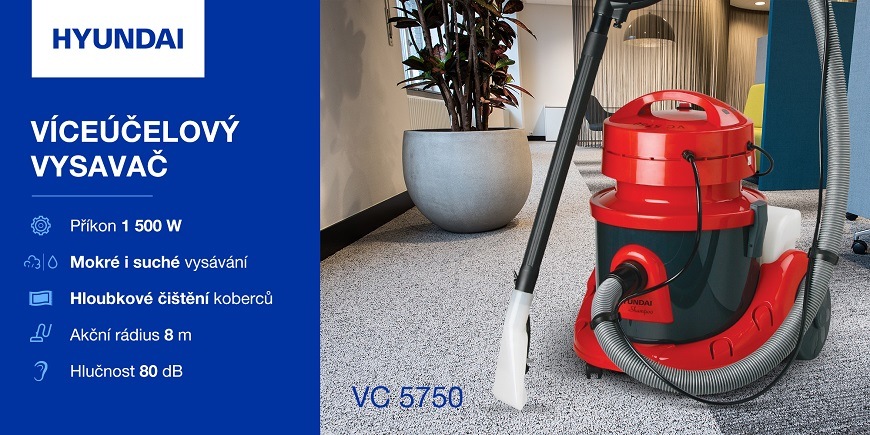 Víceúčelový vysavač Hyundai VC 5750 Víceúčelový vysavač Hyundai VC 5750