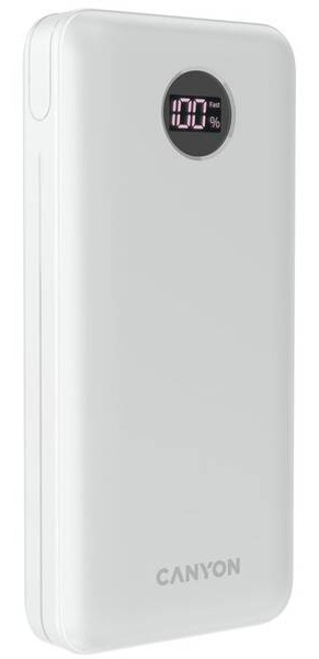 Powerbanka Canyon PB-2002W, 20 000 mAh bílá