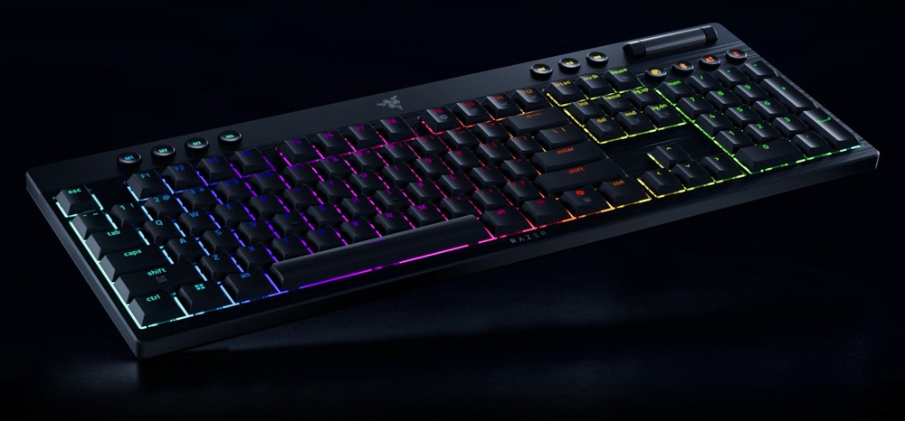 Klávesnice Razer BlackWidow V4 Low-profile HyperSpeed (Green Switch), US layout černá Klávesnice Razer BlackWidow V4 Low-profile HyperSpeed (Green Switch), US layout černá