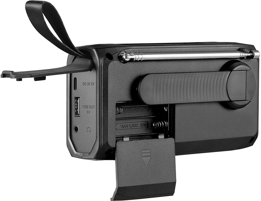 Radiopřijímač s DAB+ Sandberg Survivor All-in-1 4500 černý Radiopřijímač DAB+ Sandberg Survivor Radio All-in-1 4500, s dynamem