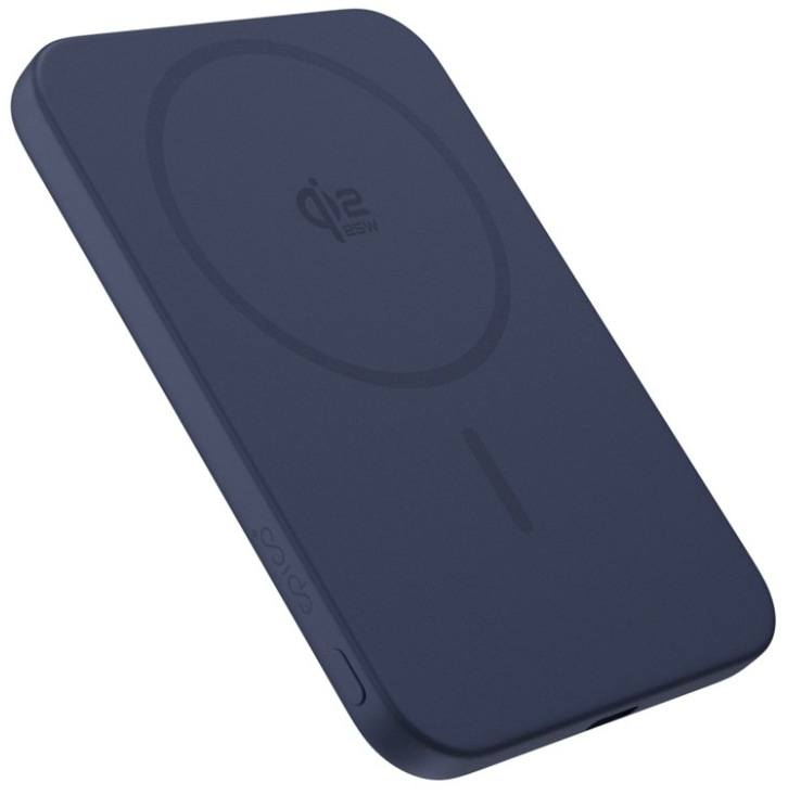 Powerbanka Epico UltraPack Qi2 25 W Slim 5 000 mAh hliníková Mag+ EM55 modrá s Qi2 nabíjením