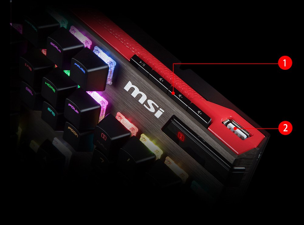 Klávesnice MSI Vigor GK80 CS, US layout Klávesnice MSI Vigor GK80 CS, US layout