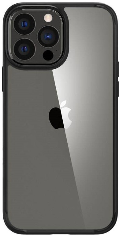 Kryt na mobil Spigen Crystal Hybrid na Apple iPhone 13 Pro Max černý/průhledný