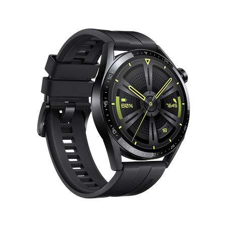 Chytré hodinky Huawei Watch GT 3 46 mm (Active) - Black + Black Fluoroelastomer Strap Chytré hodinky Huawei Watch GT 3 46 mm (Active) - Black + Black Fluoroelastomer Strap