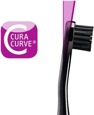 Zubní kartáček CURAPROX Hydrosonic Black is White černý CURAPROX Hydrosonic Black is White, černá