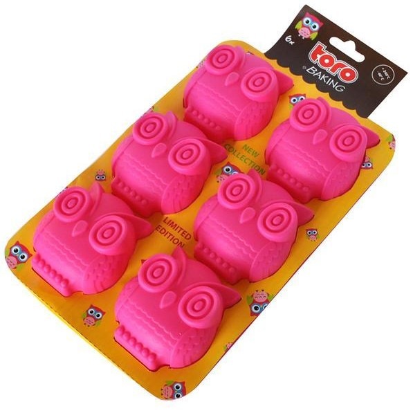 Forma na muffiny TORO 263657 Sova, 6 ks, silikon
