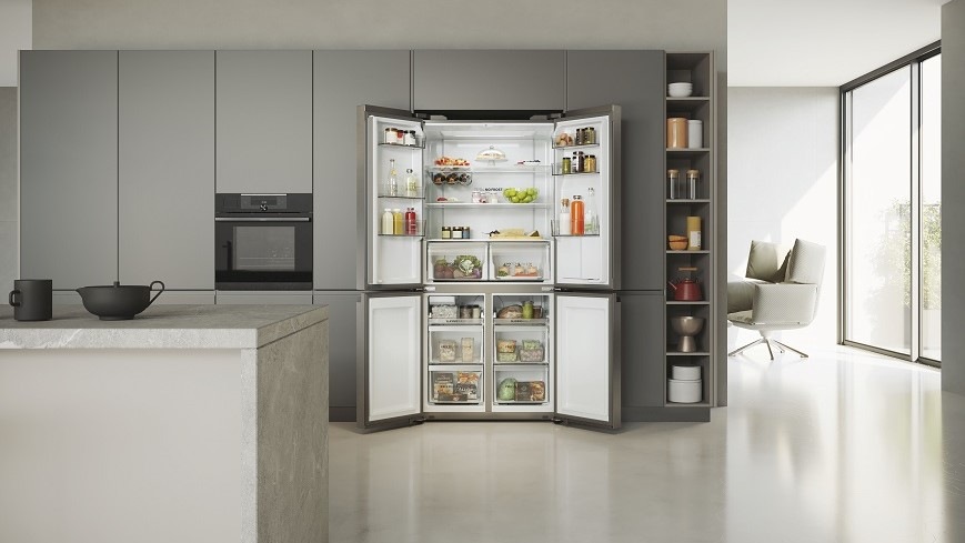 Americká lednice Haier HCR5919EHMP