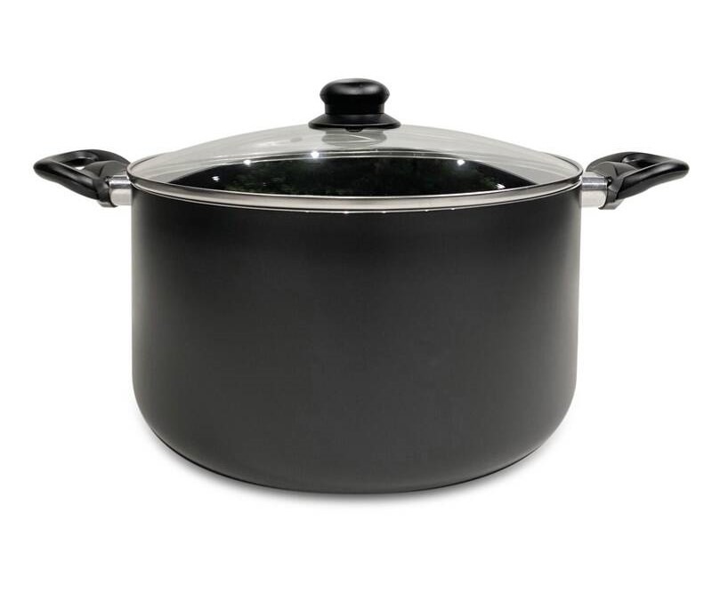 Hrnec s poklicí Kitchisimo NERO 28 × 15 cm, 8,5 l