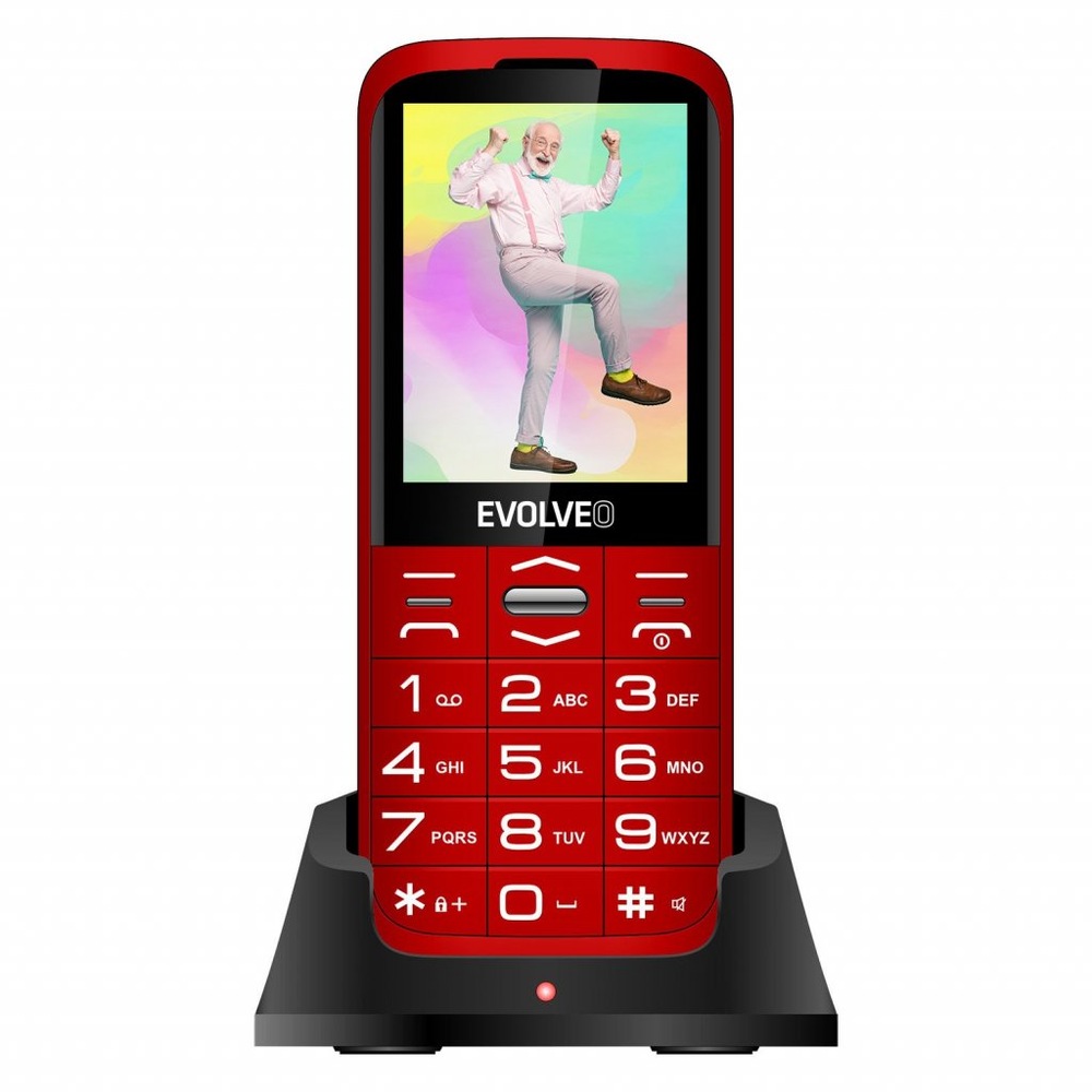 Mobilní telefon Evolveo EasyPhone XO červený