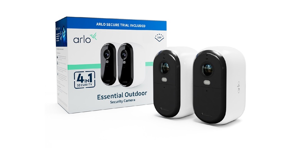 IP kamera Arlo Essential Gen.2 XL FHD Outdoor Security, 2 ks bílá