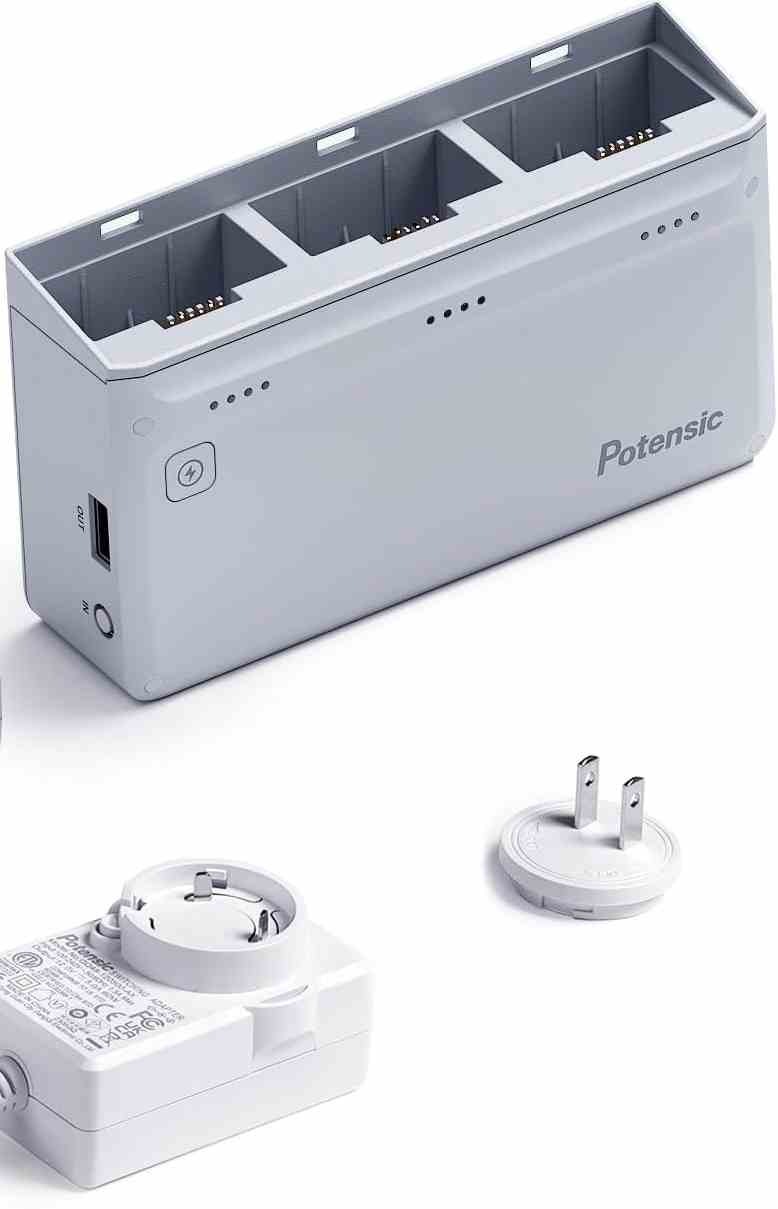 Nabíječka Potensic Atom 60W More Power, AC adaptér, 2× baterie