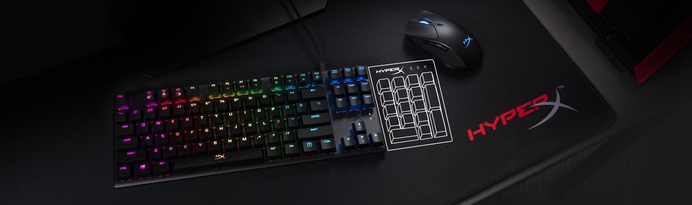 Klávesnice HyperX Alloy Origins Core HX, Aqua Switch, US layout černá HyperX Alloy Origins Core Aqua