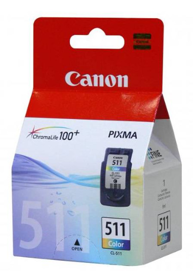 Inkoustová náplň Canon CL-511C, 244 stran, CMY