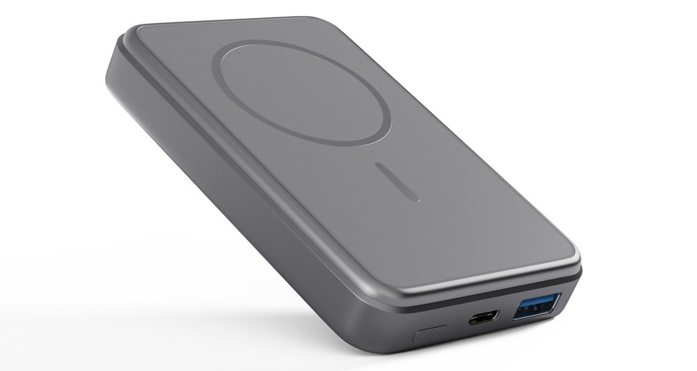 Powerbank Epico Mag+ Aluminium 10 000mAh + kabel USB-C/USB-C - šedá