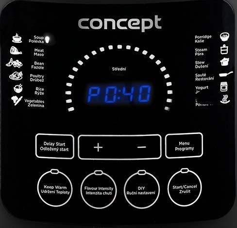 Multifunkční tlakový hrnec Concept CK6001 černý