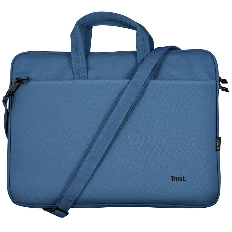 Brašna na notebook Trust Bologna Eco-friendly Slim na 16˝ modrá