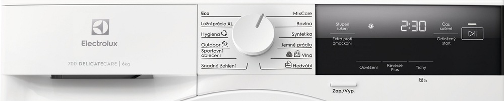 Electrolux EW7D384UC ovládací panel