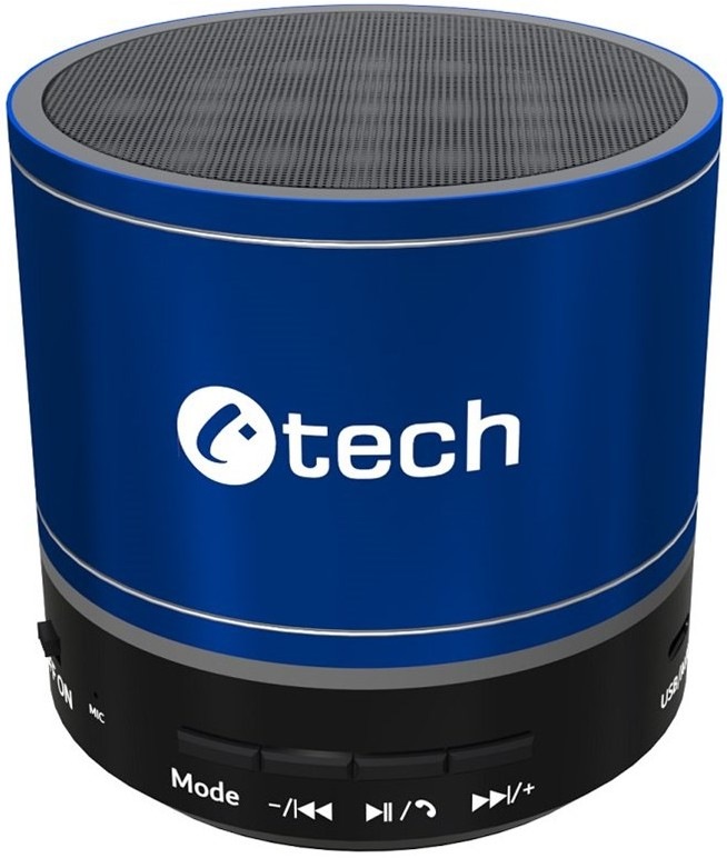 Přenosný reproduktor C-TECH SPK-08, modrý