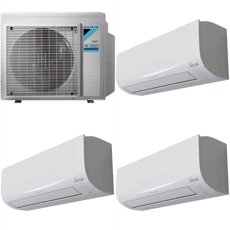 Set Daikin splitová klimatizace 3AMXF52A9 + 3× ATXF25G Siesta Sensira Multi